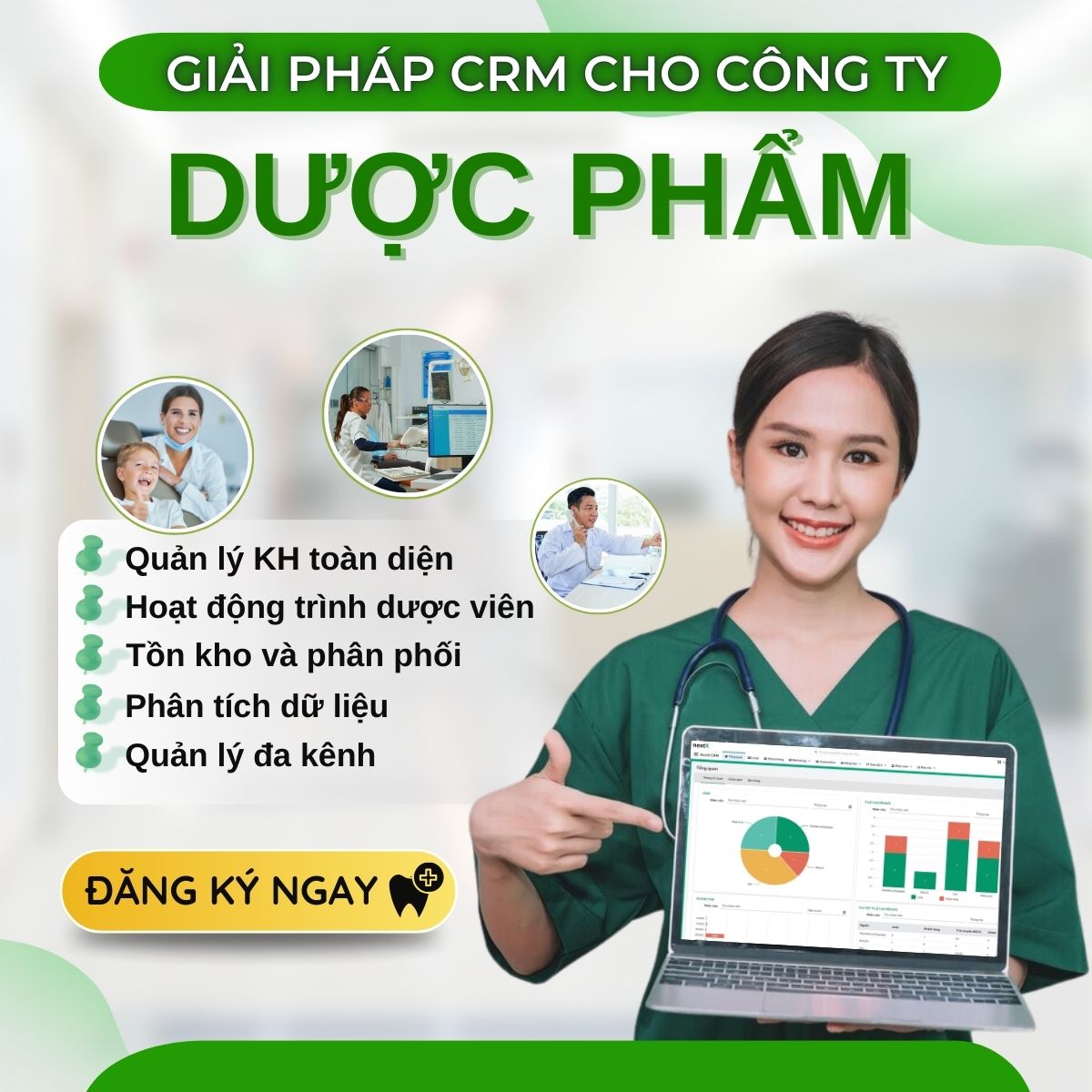 TOP 9 phần mềm CRM cho công ty dược phẩm cải tiến nhất hiện nay 