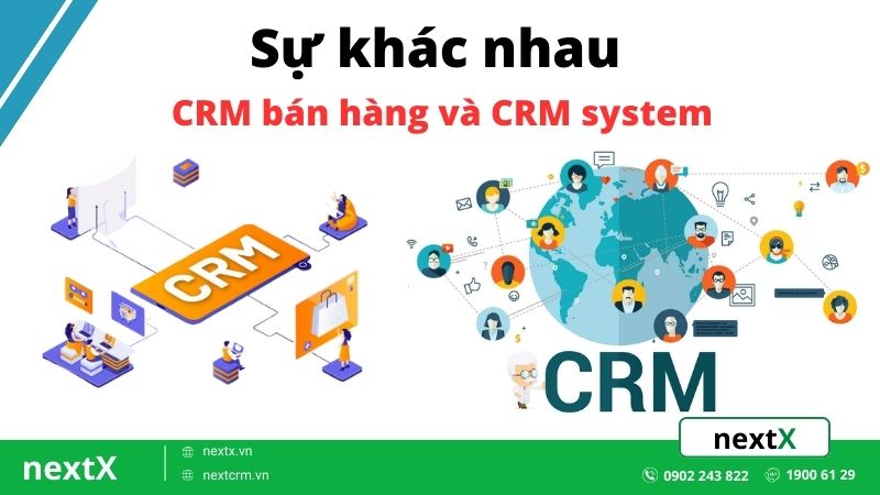 Sự khác nhau của 2 crm