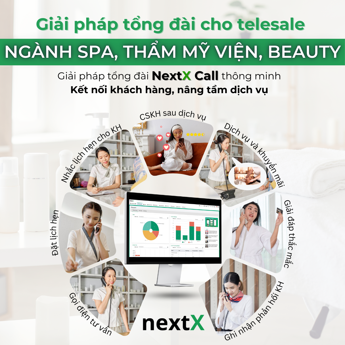 TOP 6 phần mềm quản lý cuộc gọi cho spa, thẩm mỹ viện, beauty tốt nhất hiện nay