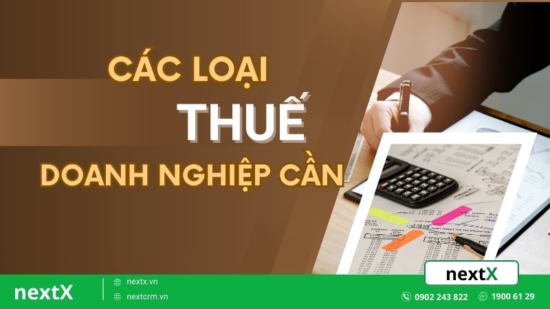 Các loại thuế doanh nghiệp cần. Hướng dẫn chi tiết cho người mới